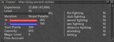 Signature for player Feanor