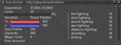 Signature for player Iron Archer
