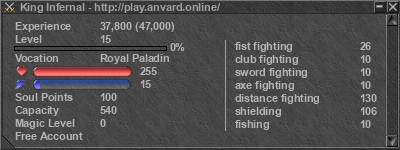 Signature for player King Infernal